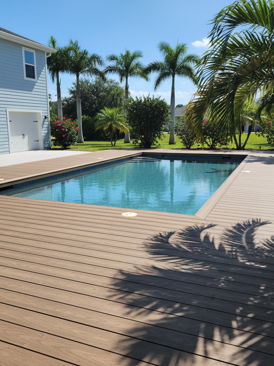 Composite Decking Installation completed by Omega Deck Solutions in Palm Harbor, FL
